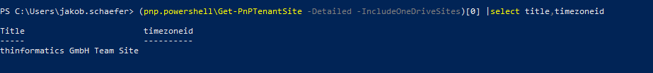 [BUG] can't report TimeZoneID of Sites · Issue #754 · pnp/powershell ...
