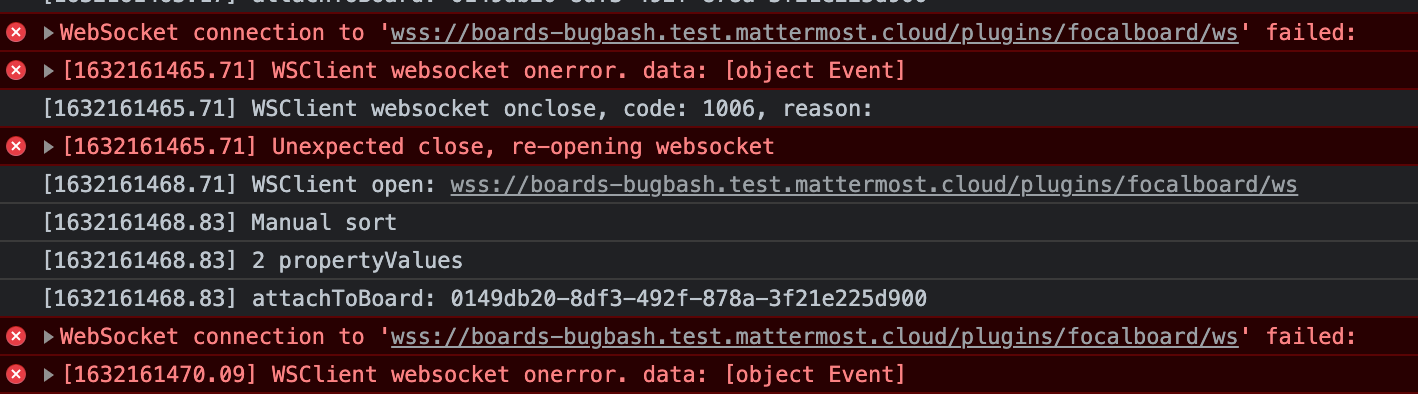 Bug: Websocket connection fails on shared boards · Issue #1288 ...