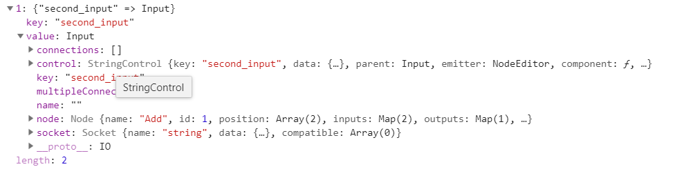 Editor saves data about changed control, but in node control doesnt ...