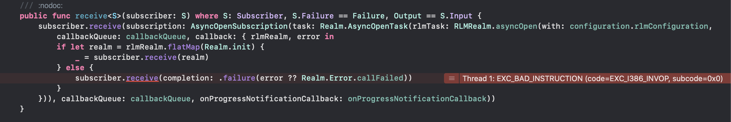 Realm Combine Publisher Crash · Issue #7197 · realm/realm-swift · GitHub