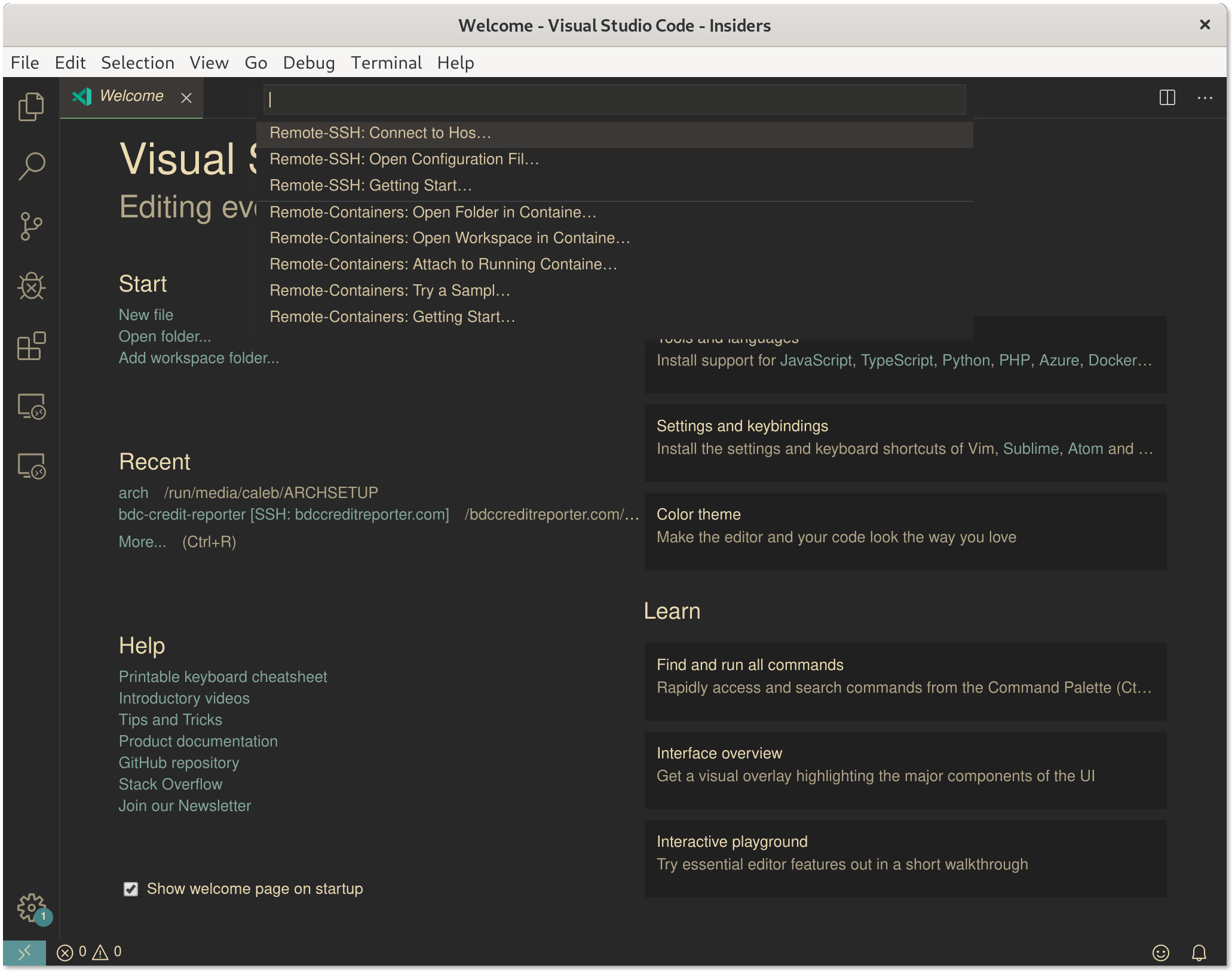 "Open a remote window" dropdown menu truncating menu items · Issue ...
