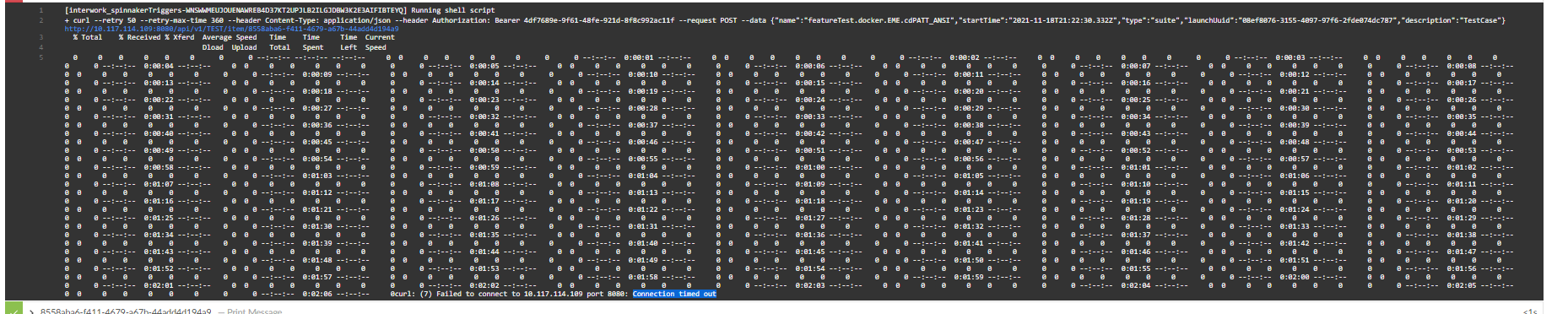 Curl request connection timed out · Issue #1587 · reportportal ...