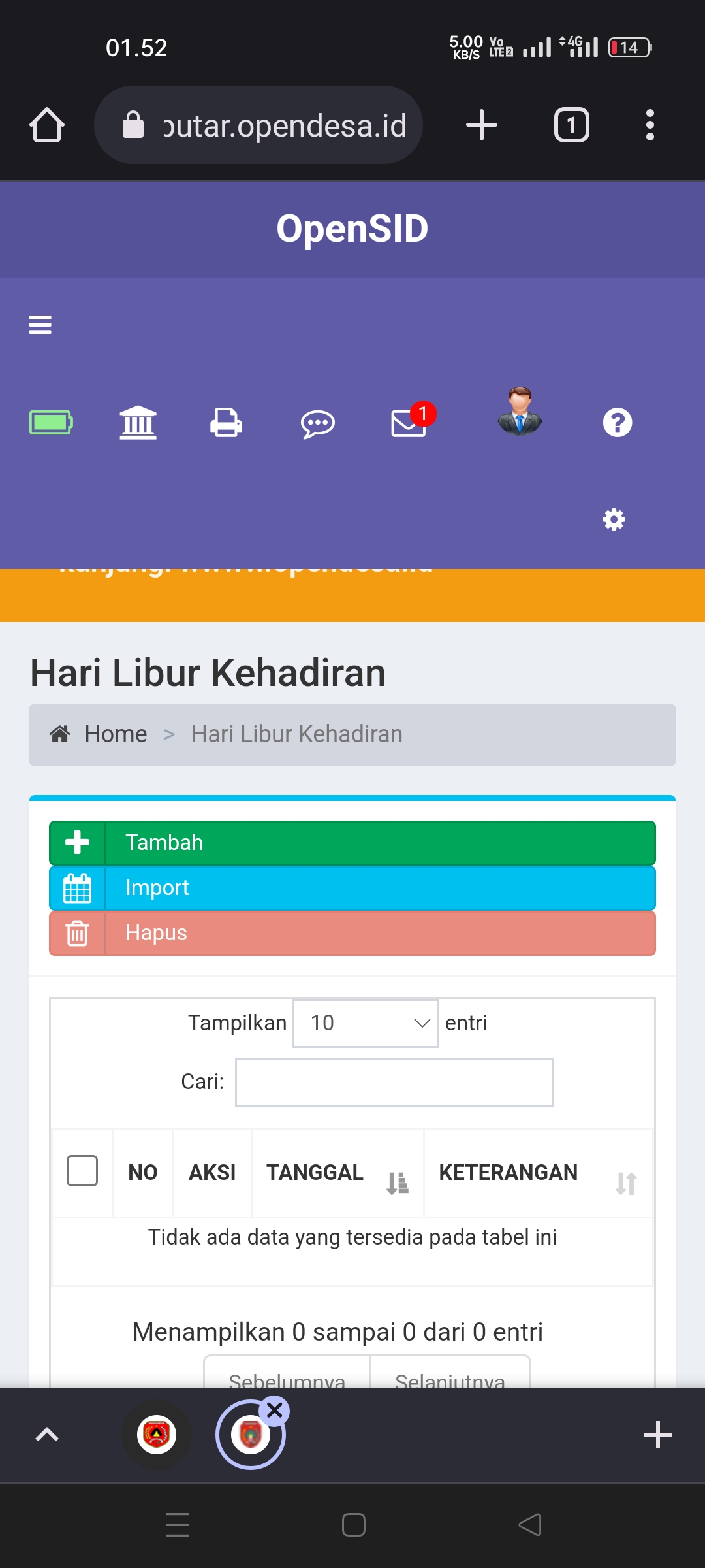 Bug/error: Header halaman admin di berputar belum responsive · Issue ...