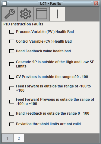 Advanced Faceplate Popup - P_PIDE/Faults/1