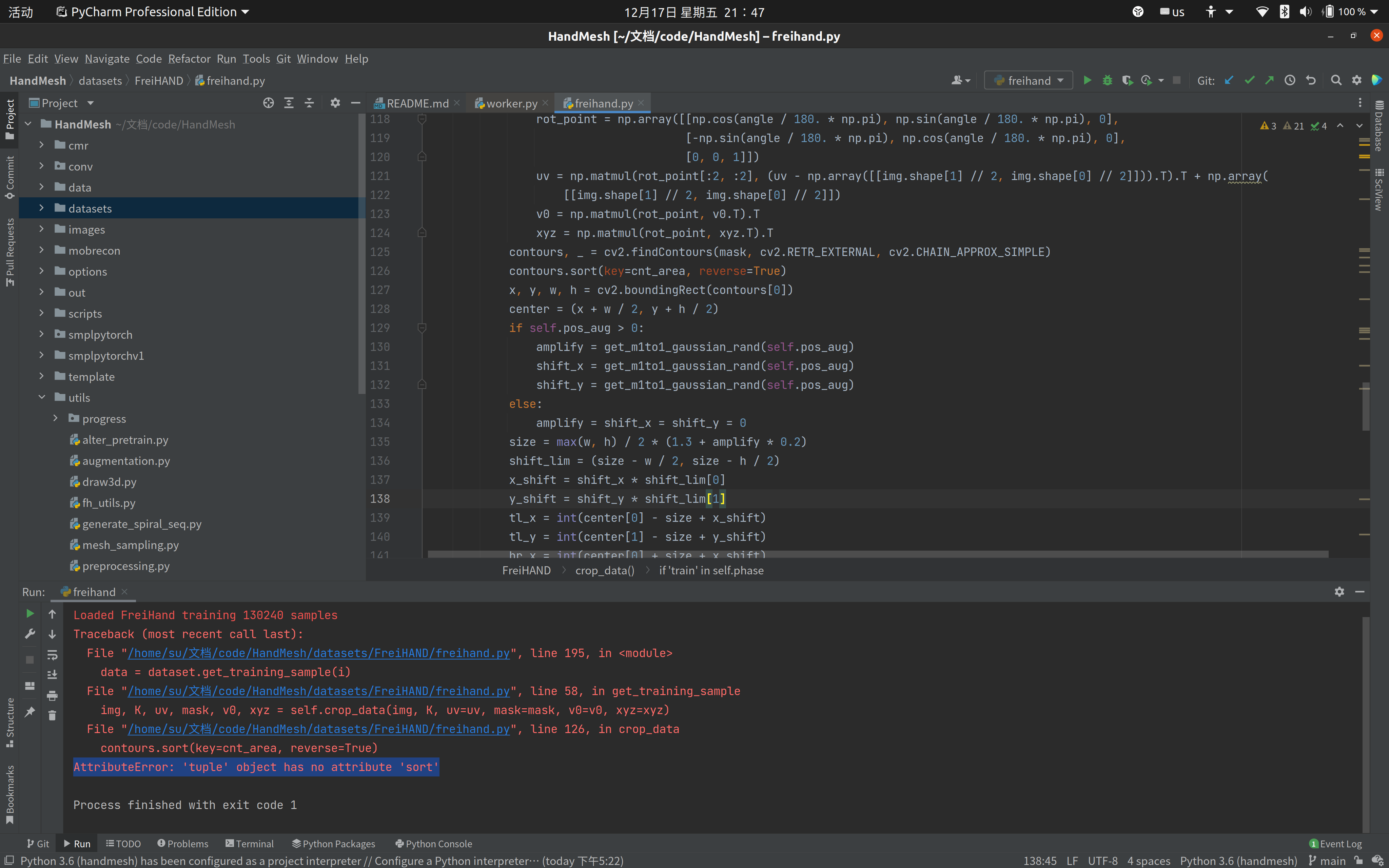 smplpytorch等问题 · Issue #15 · SeanChenxy/HandMesh · GitHub