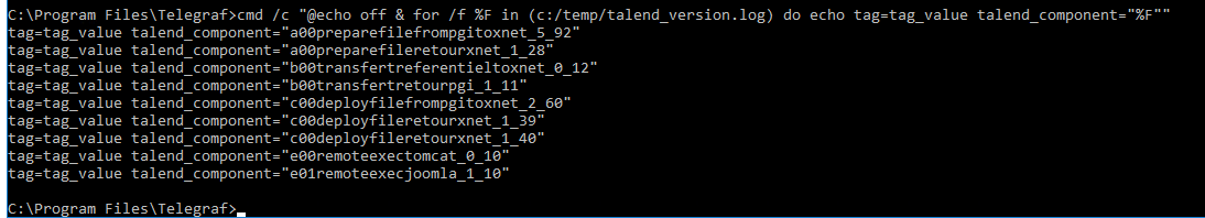 input exec windows cmd command and double quotes not rendered · Issue ...