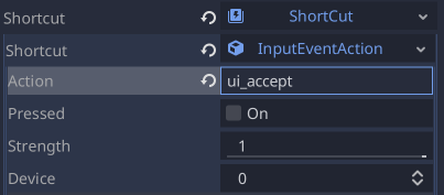 BaseButton's Shortcut system doesn't work with InputEventActions ...