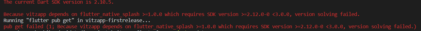 Dart SDK too old · Issue #138 · jonbhanson/flutter_native_splash · GitHub