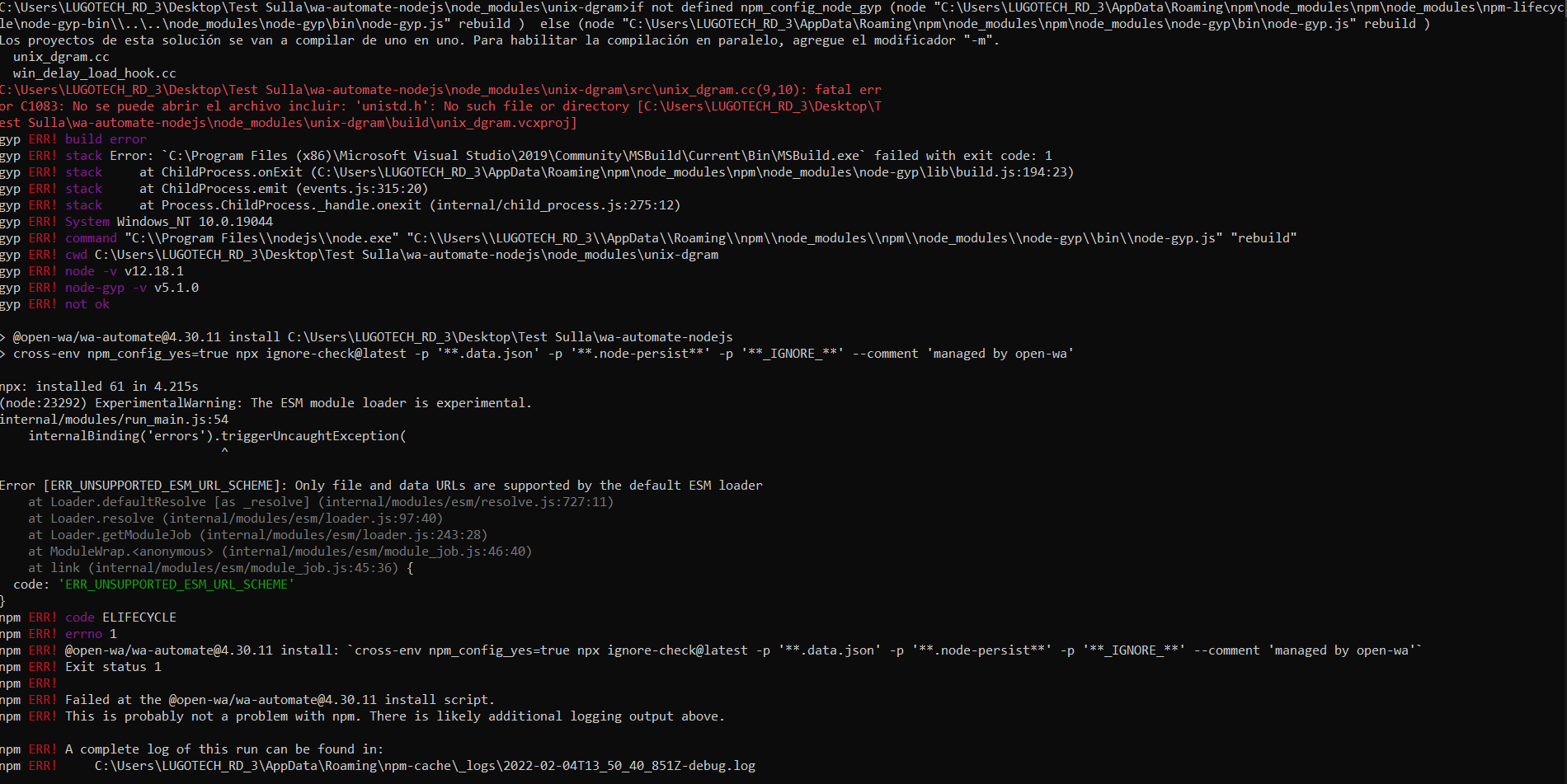 I can't run the demo · Issue #2490 · open-wa/wa-automate-nodejs · GitHub