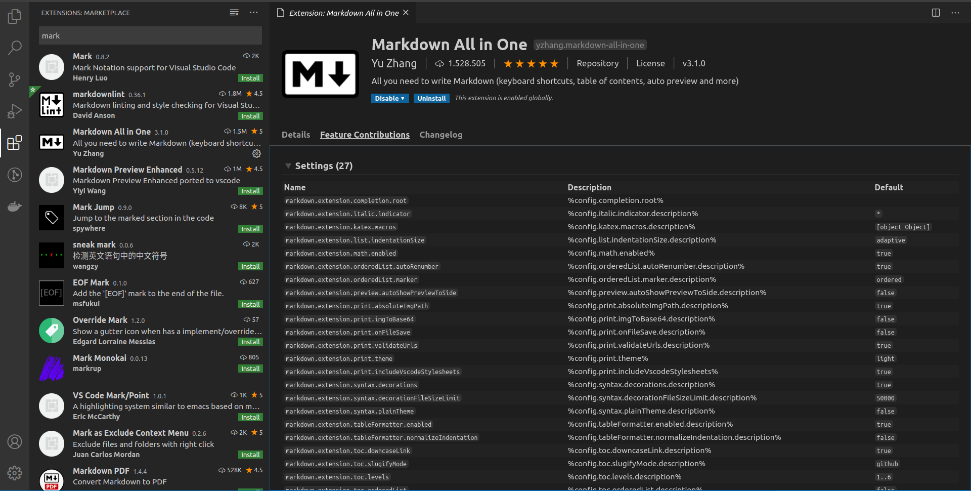 markdown-vscode-from-store