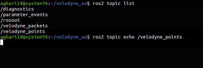 ROS2 Foxy communicating with Velodyne VLP16 · Issue #431 · ros-drivers ...