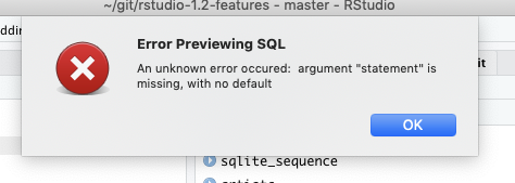 SQL preview errors after clearing environment · Issue #4160 · rstudio ...