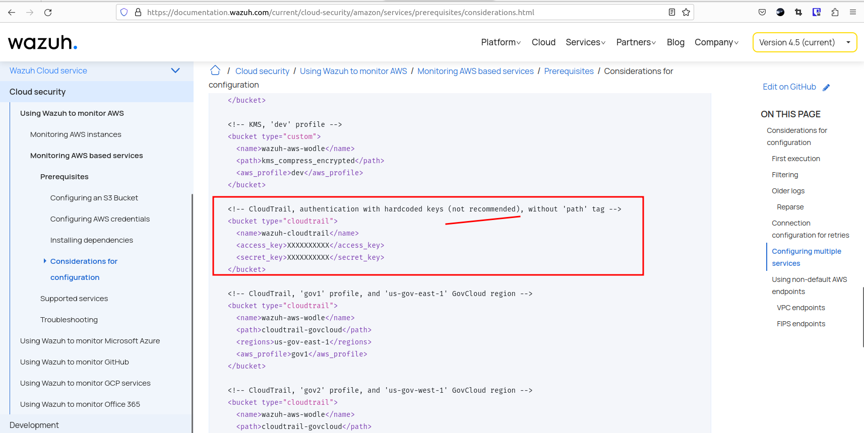 Setting up credentials in ossec conf issue 6363 wazuh wazuh