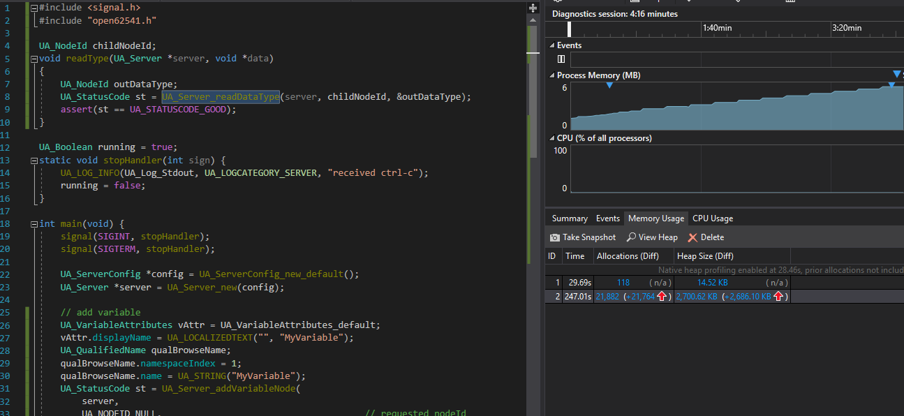 Memory leak when reading custom type with string nodeid · Issue #2656 ...