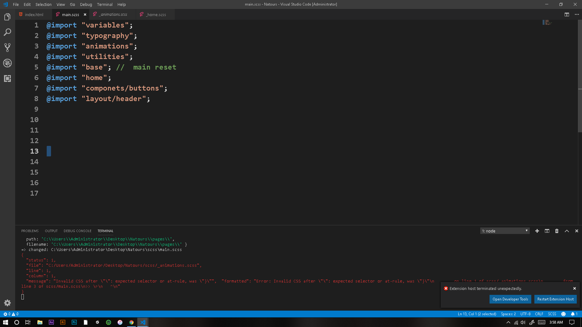 extensions crash · Issue #451 · ritwickdey/vscode-live-server · GitHub