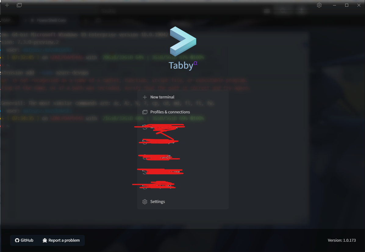 Opening new tab takes over 20 seconds · Issue #5872 · Eugeny/tabby · GitHub