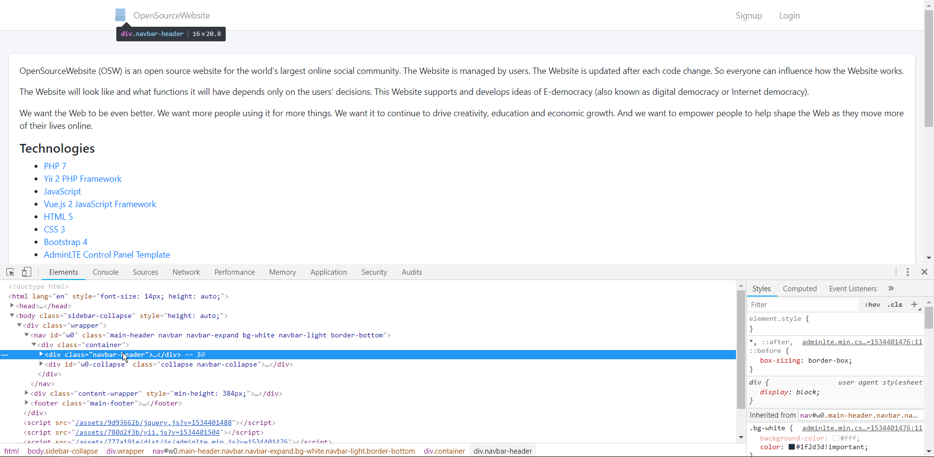 Remove part of generated nav · Issue #5 · opensourcewebsite-org ...