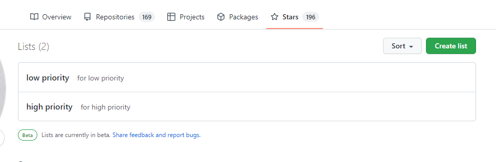 Add a List filter to Stars · community · Discussion #20423 · GitHub