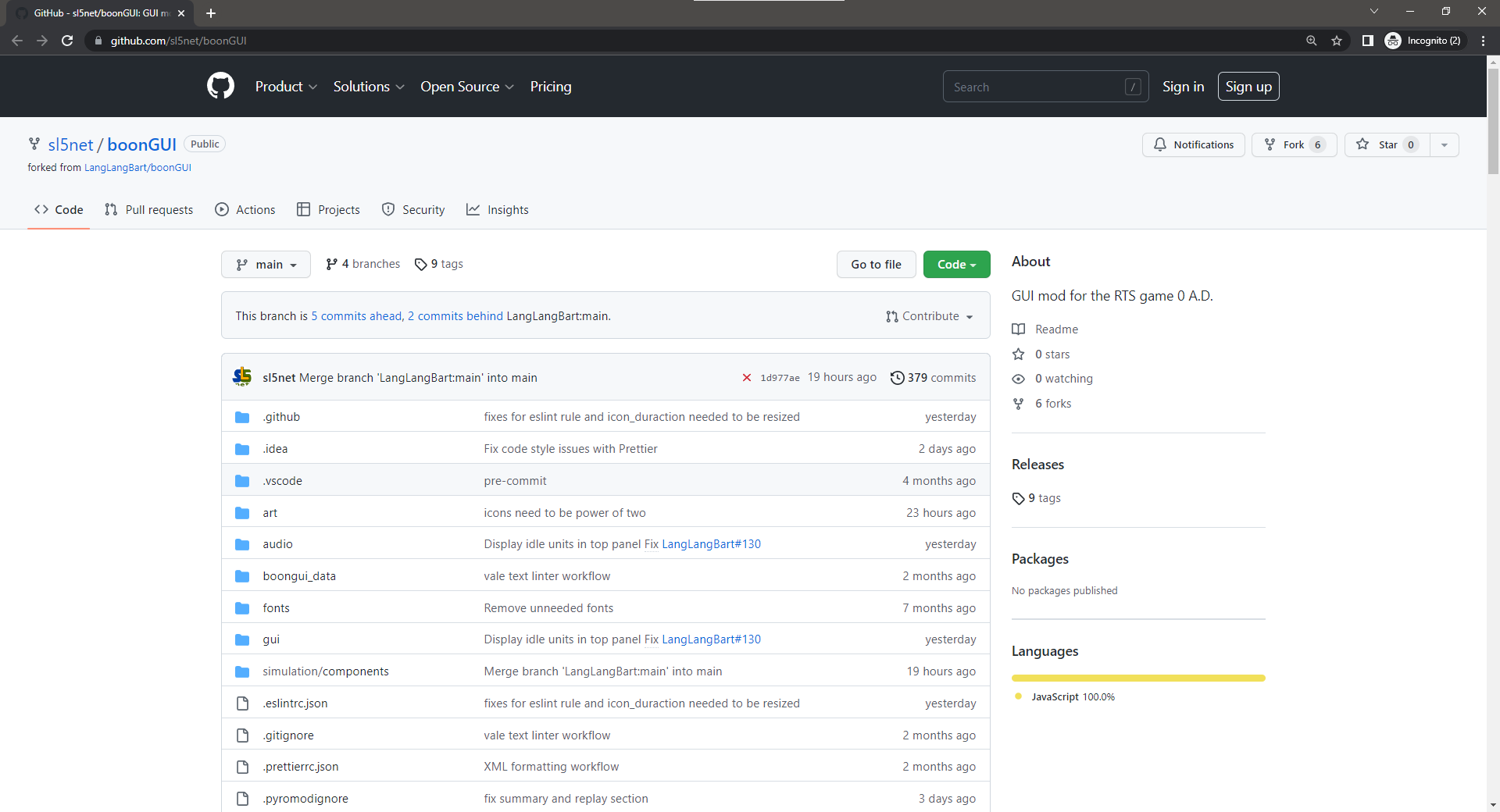 error 500 when viewing fork · community · Discussion #34667 · GitHub
