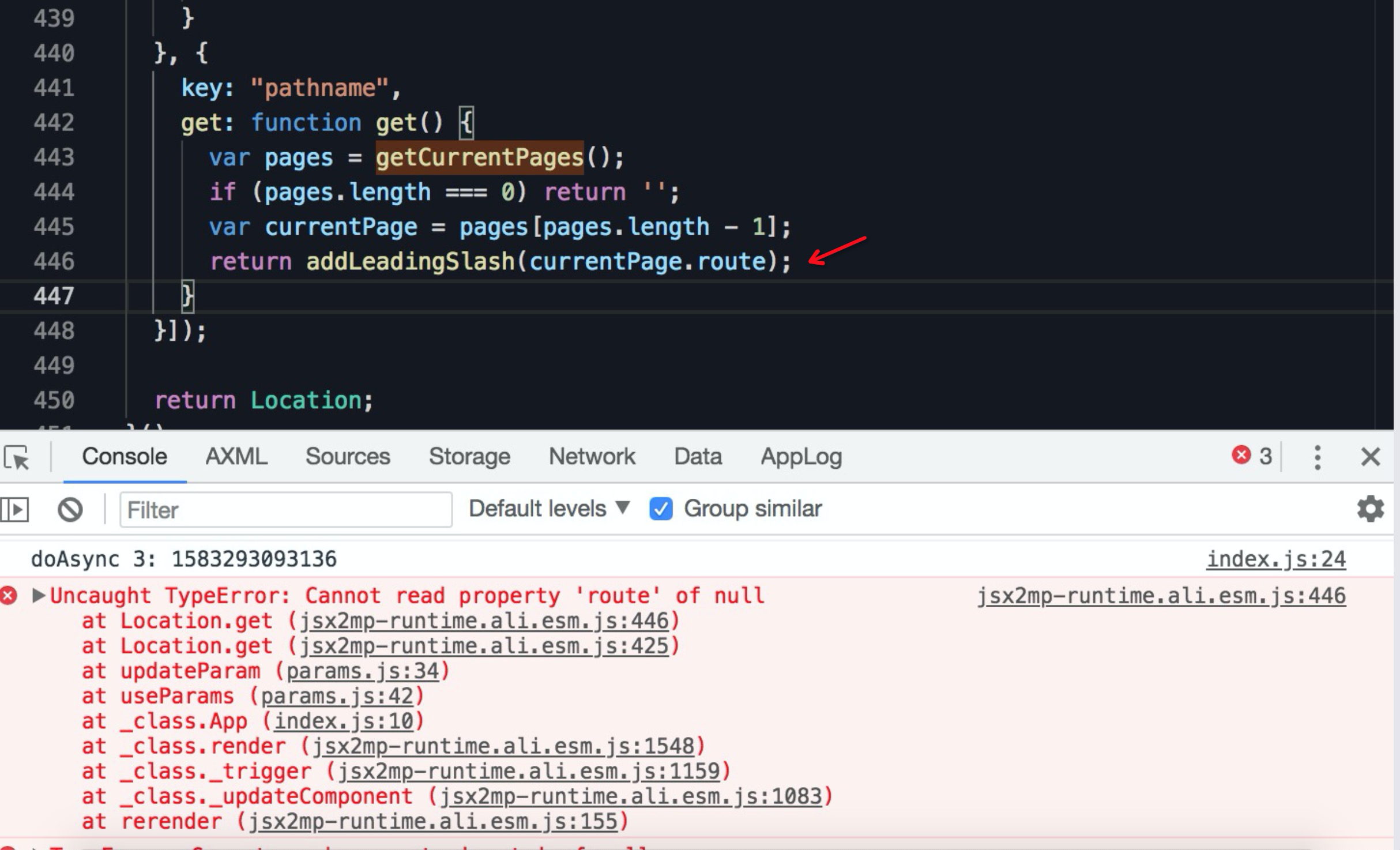 [BUG] 小程序下切换页面/插件有时候会报错 · Issue #1768 · alibaba/rax · GitHub