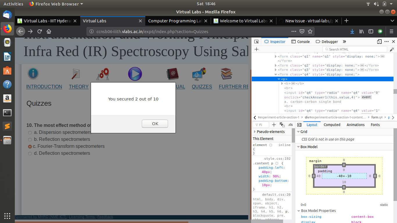 Instrumentation and Working Principles of Infra Red (IR) Spectroscopy