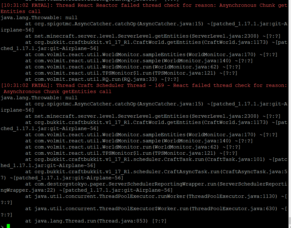 1.17.1 - Asynchronous Chunk Get Entites Call Error · Issue #605 ...