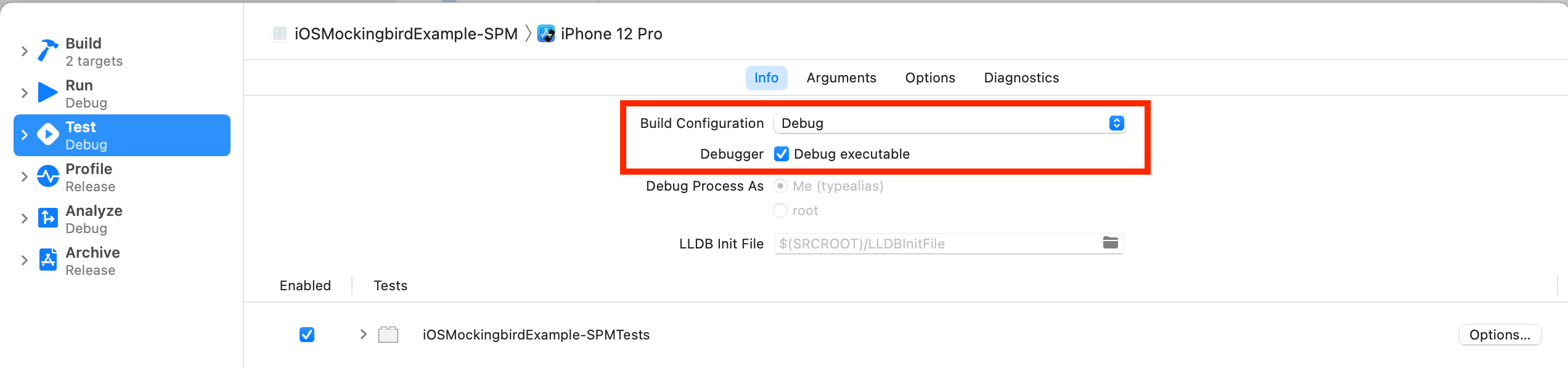Module 'Mockingbird' was not compiled for testing · Issue 186