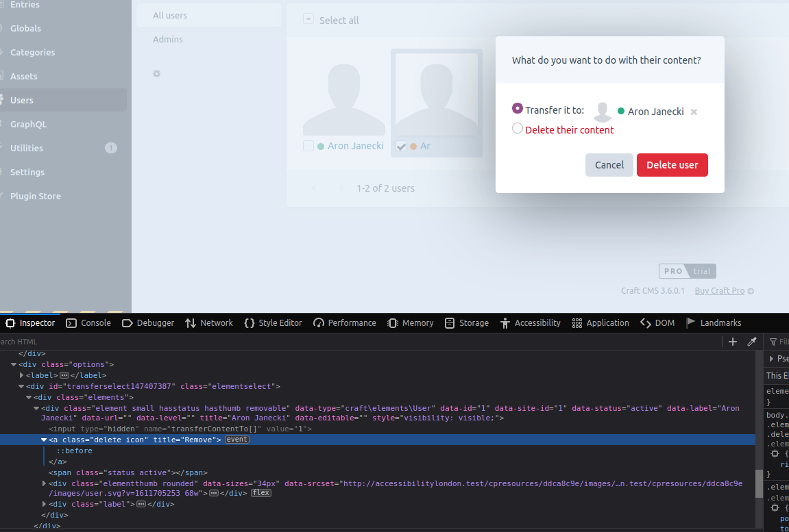 remove -selected-user