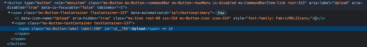 [Bug]: Disabled state not consistently applied across command bar items ...