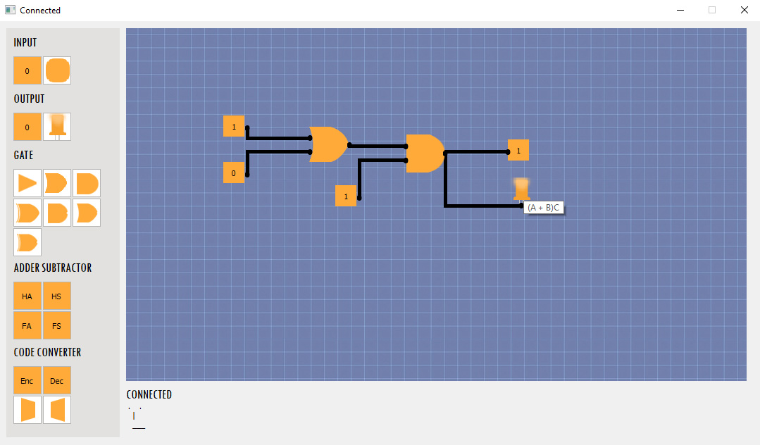 GitHub - thitiratratrat/Connected-Digital-Circuit-Simulator: Virtual ...
