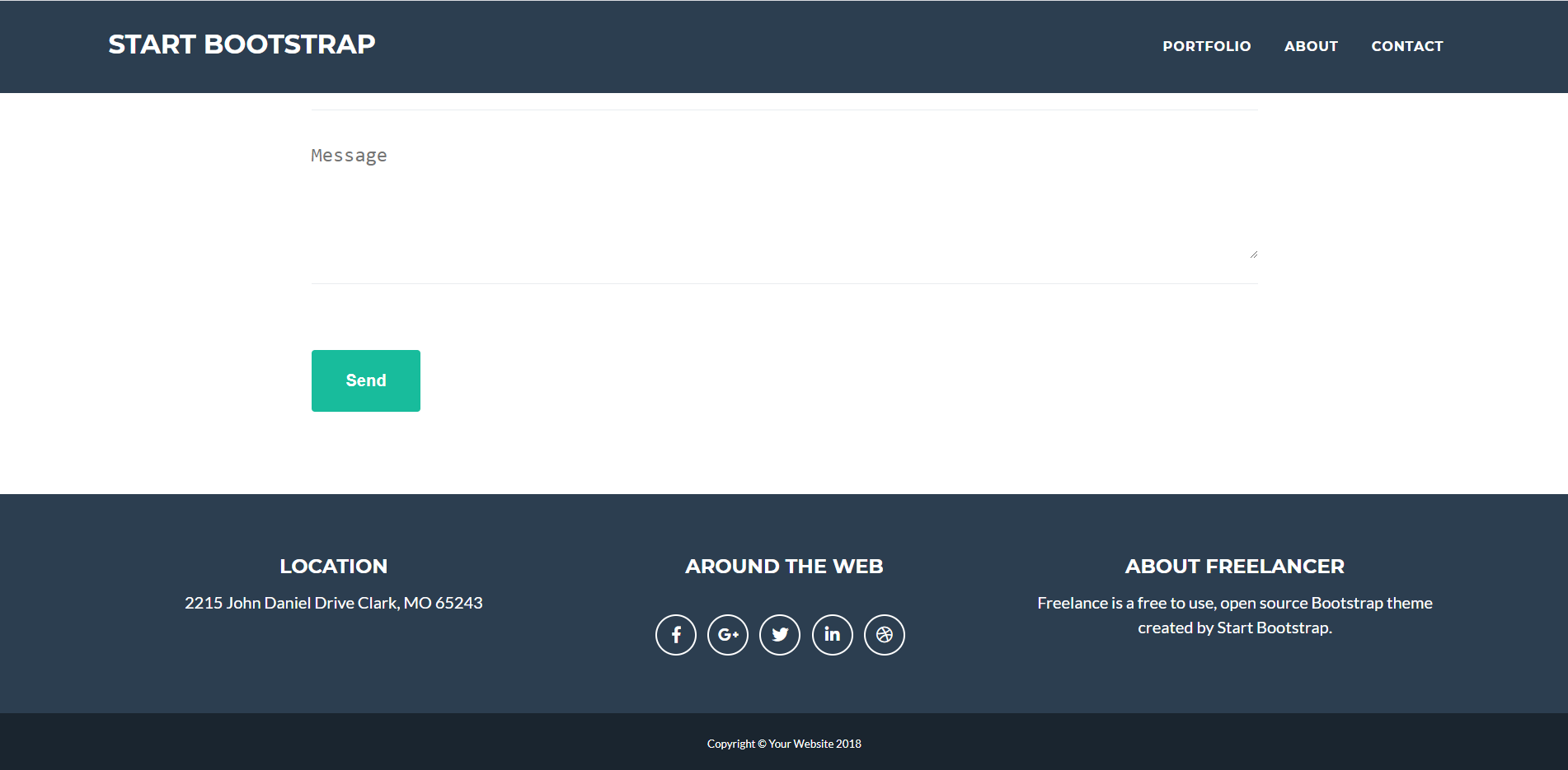 GitHub - caner0zkan/StartBootstrap_Freelancer_Example