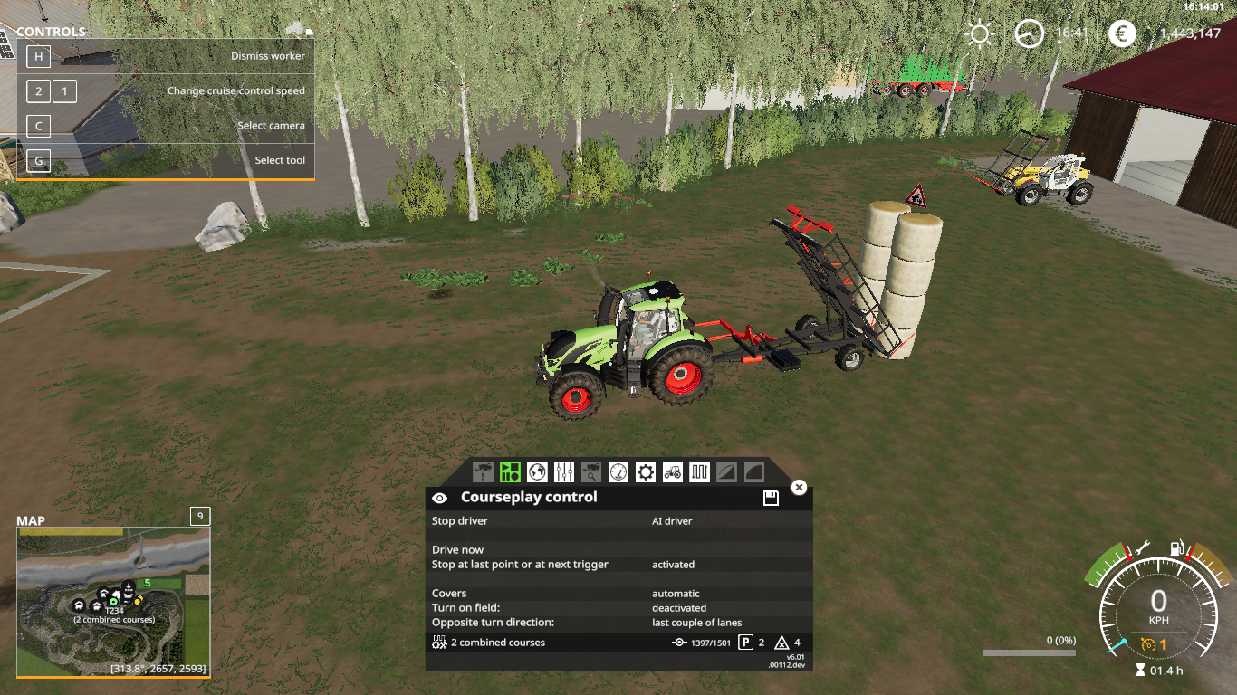 Bale Collector Folds Back Right At The Unloading Waypoint Issue 3359 