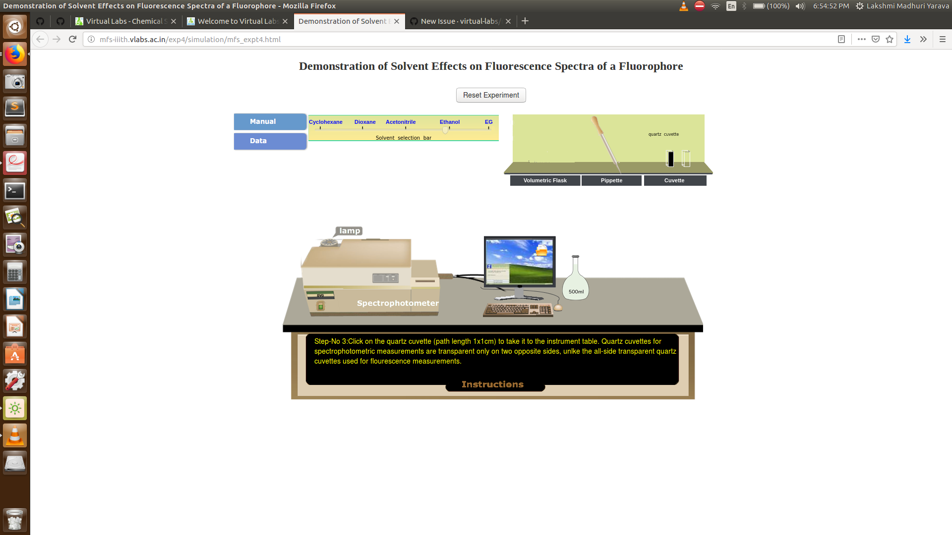 Colour not changing till final_Demonstration of Solvent Effects on Fluorescence Spectra of a