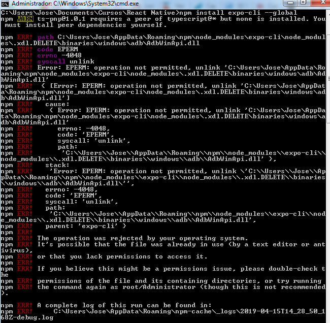 Issues with expo in window SO · Issue #518 · expo/expo-cli · GitHub