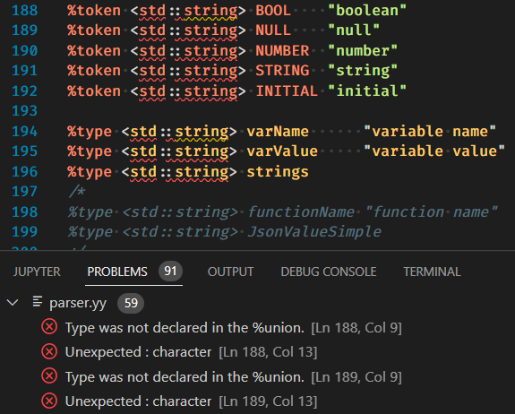 Add support for c++ variants syntax · Issue #26 · babyraging/yash · GitHub