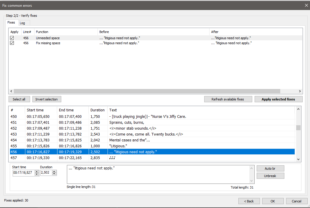 loop on fix beta 258
