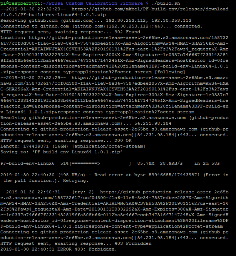 build error