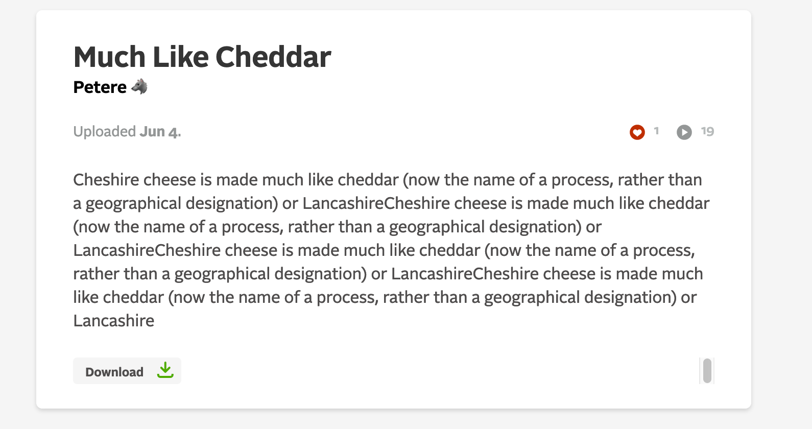 Scrollbar shows up bottom of track description on firefox · Issue 1026