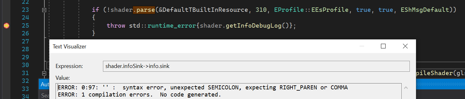 Shader compilation exceptions not holding messages · Issue #733 ...