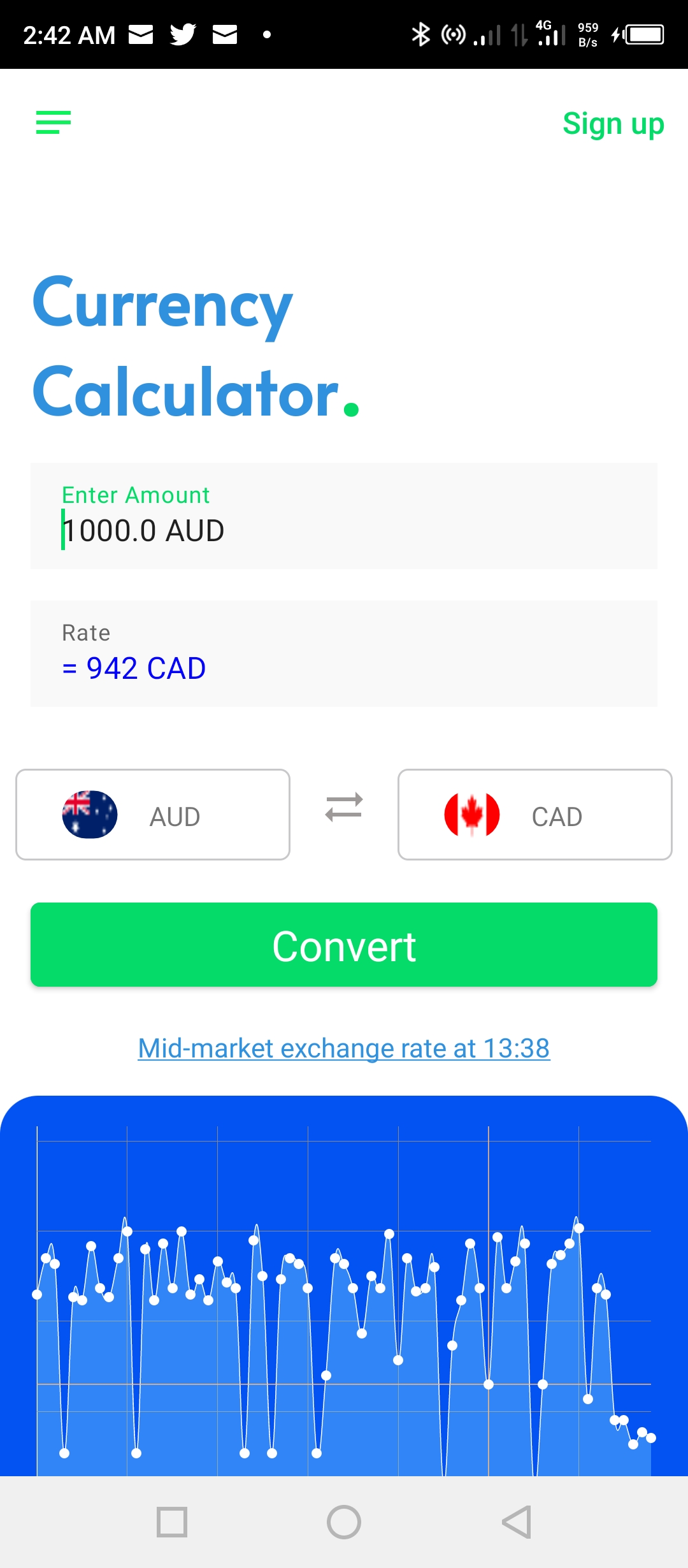 GitHub - EricoMartin/CurrencyConverter: Exchange rate converter application