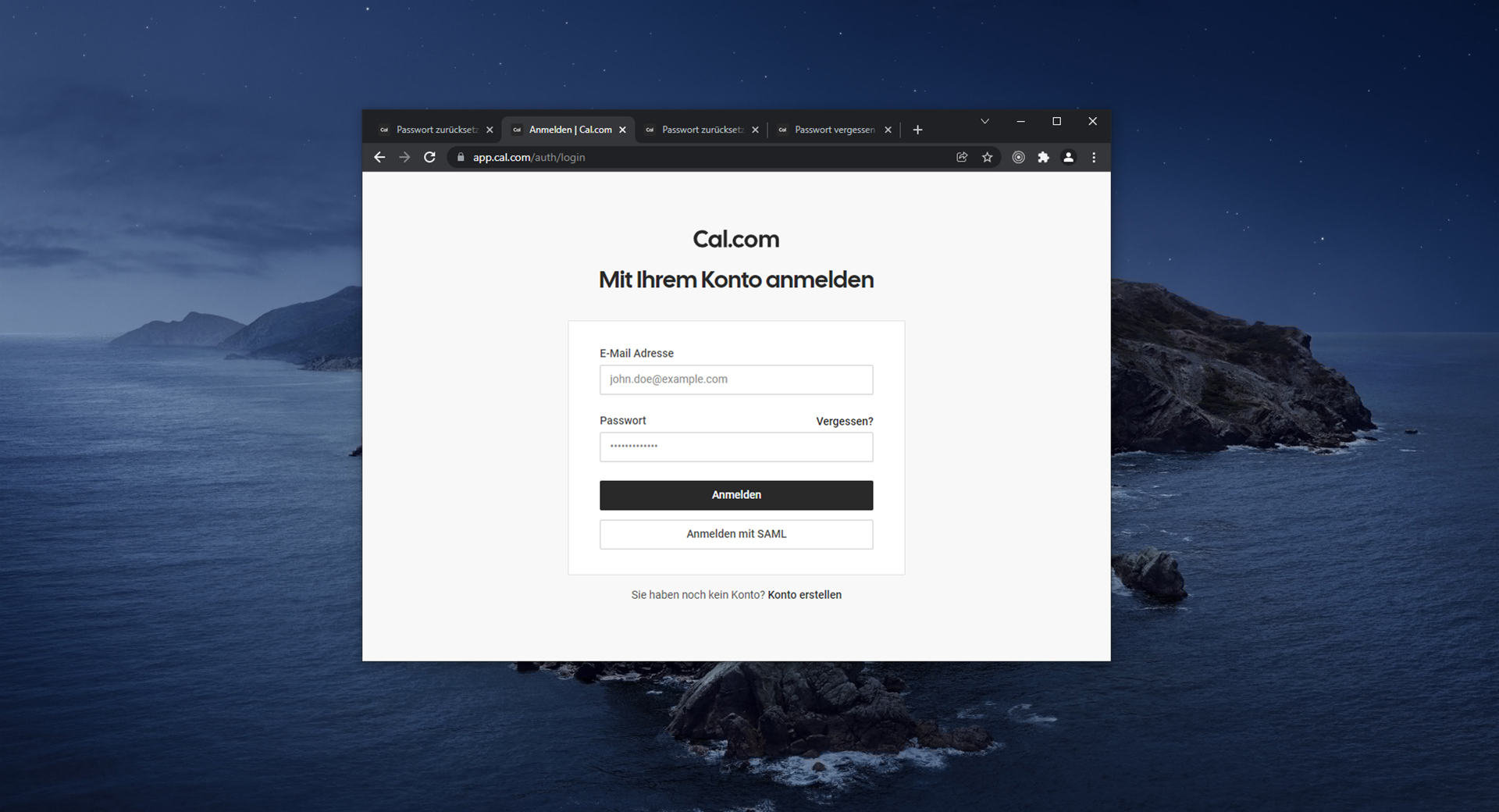 Reset Password Screen style does not match other authentication screens ...