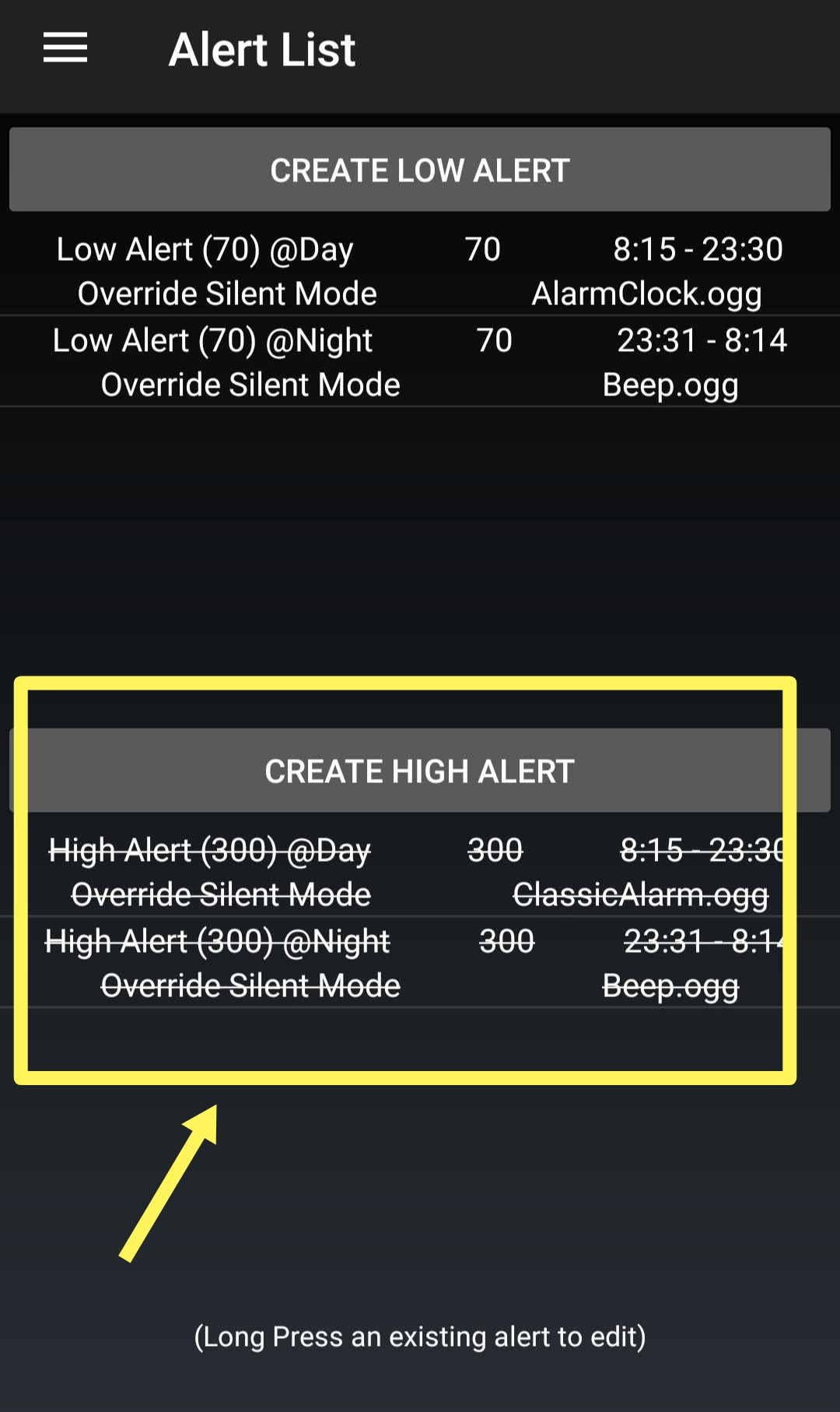 Bluejay GTS vibrating on high Alert while high alerts are permanently ...
