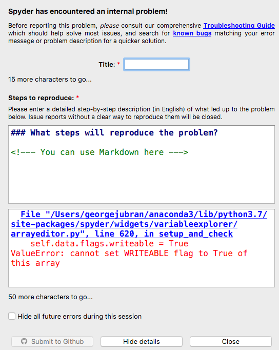 Spyder - Python failure to view variable - in variable explorer window ...
