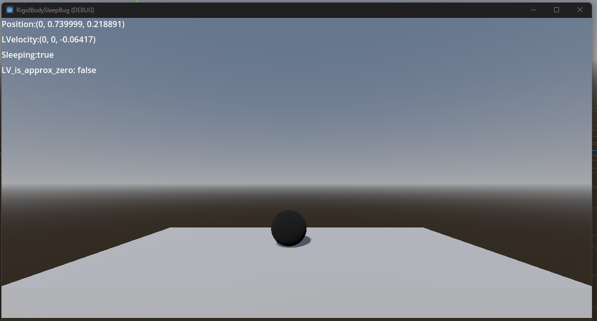 RigidBody (linear_)velocity.is_zero_approx() never returns true when