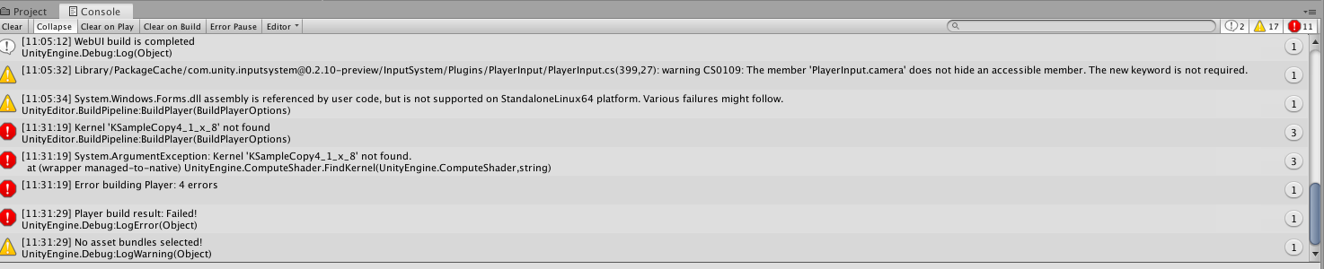 WebUI and Build Succesfull but console shows some error · Issue #377 ...