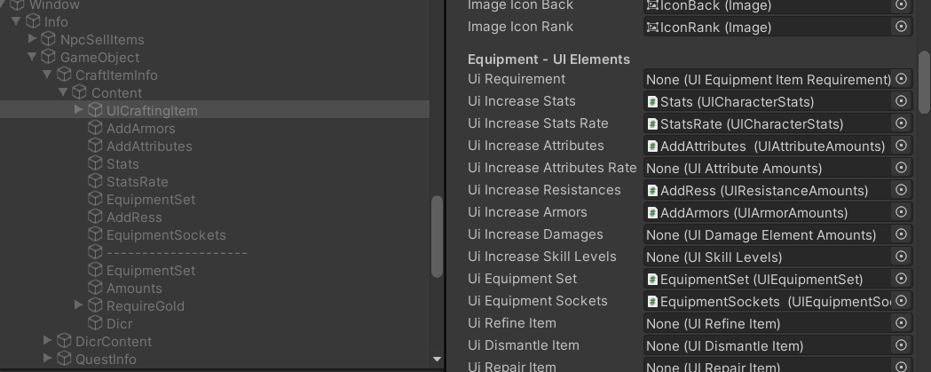 BUG? Displaying a set in the crafting window · Issue #812 · suriyun ...