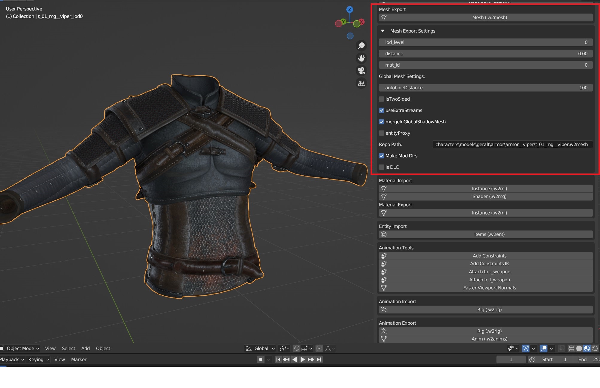 Exporting Mesh Notes - dingdio/Witcher3-Blender-Tools GitHub Wiki