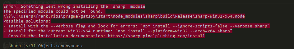 Something went wrong installing the "sharp" module · Issue #20957 ...