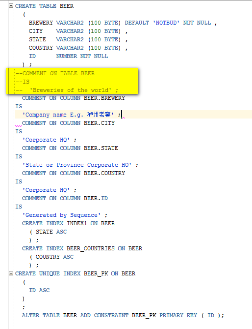 Oracle table comments are not scripted out using NEWREVENG · Issue #224 ...