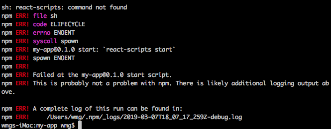 Create React App Command Not Found Mac